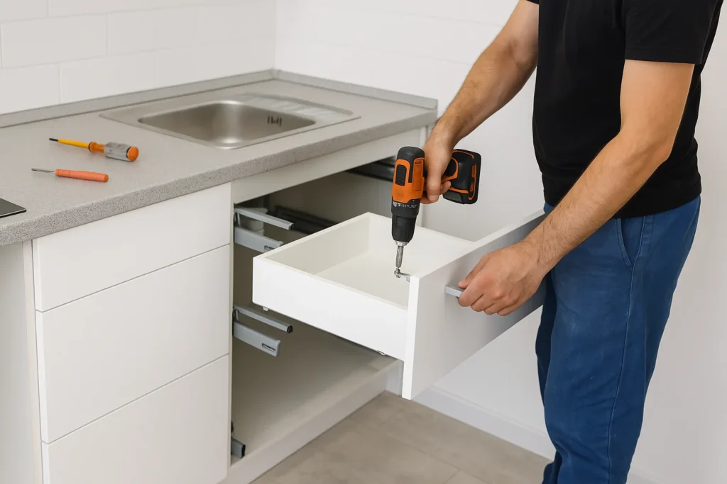Professionele montage van uw keuken - uitgevoerd project